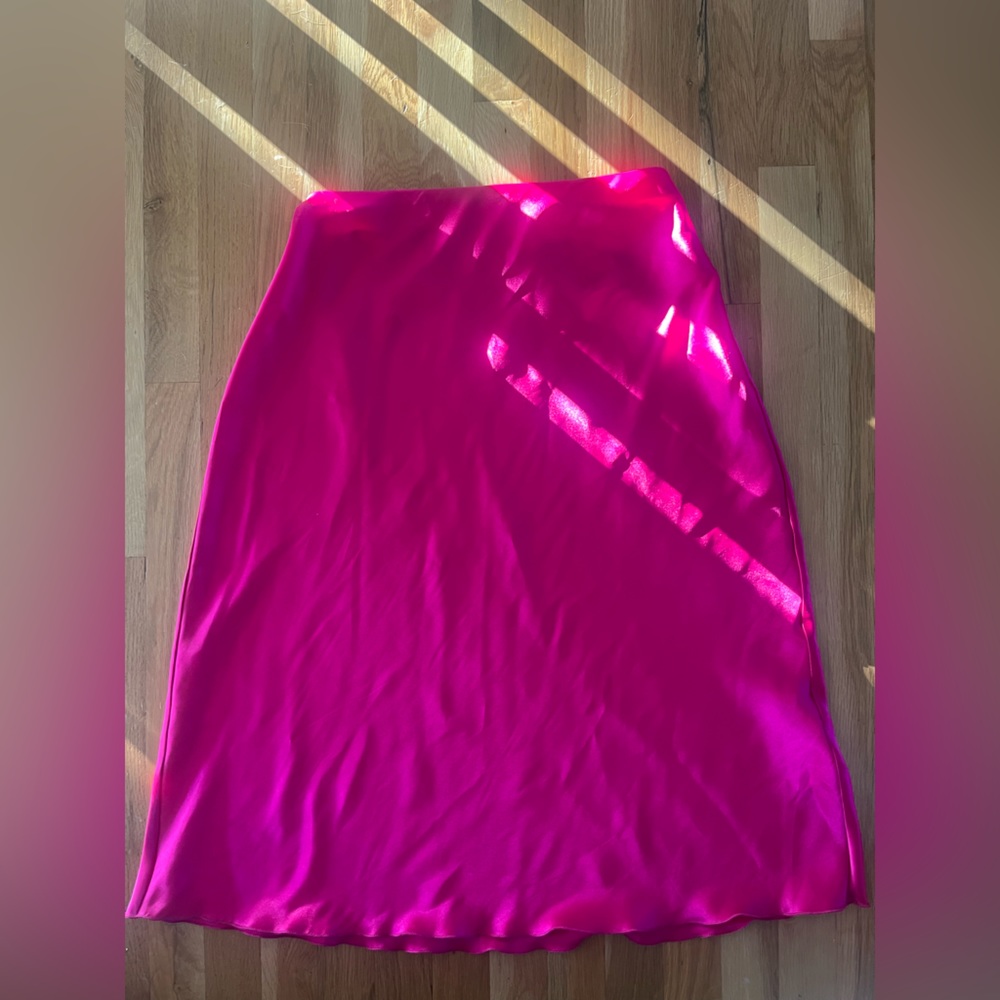 Magenta Slip Skirt